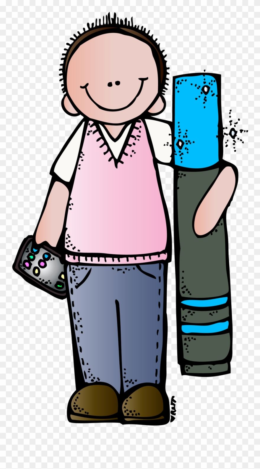 The Kindergarten Smorgasboard - Png Clip Art Melonheadz Teachers Transparent Png