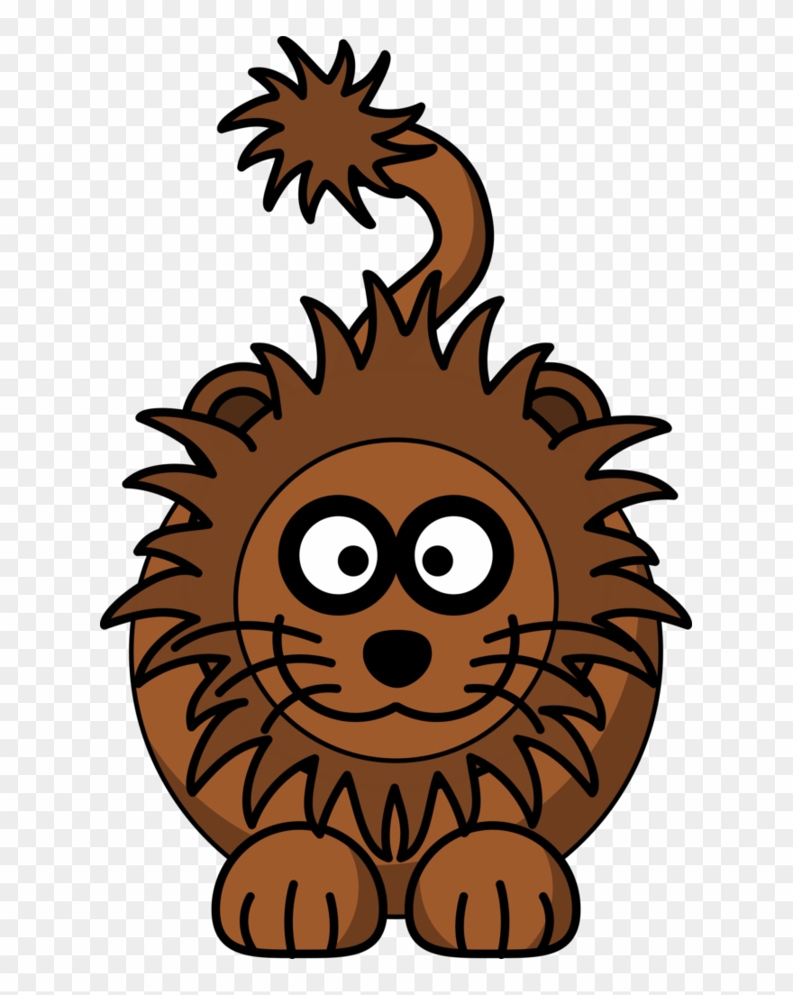 Free School Clipart - Lion Cartoon Clipart - Png Download
