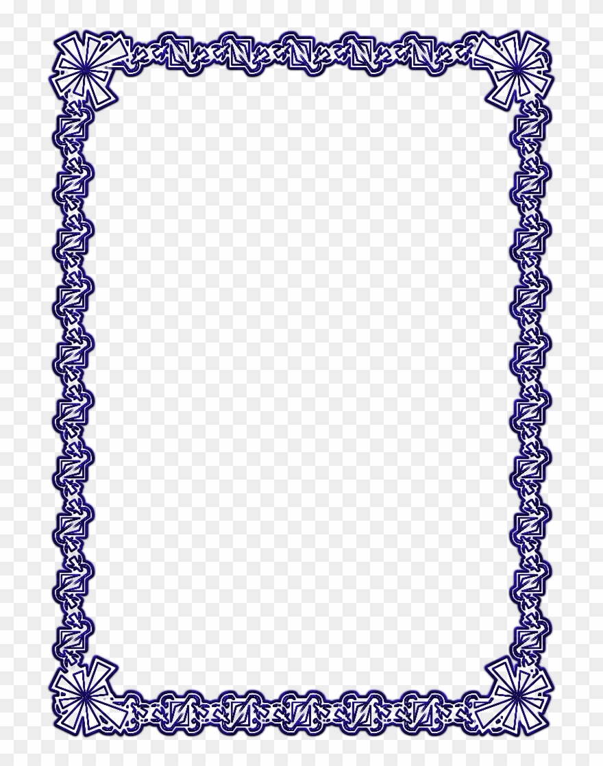 Marco Para Word Clipart Picture Frames Pattern - Marcos Para Tarjetas Patrias - Png Download