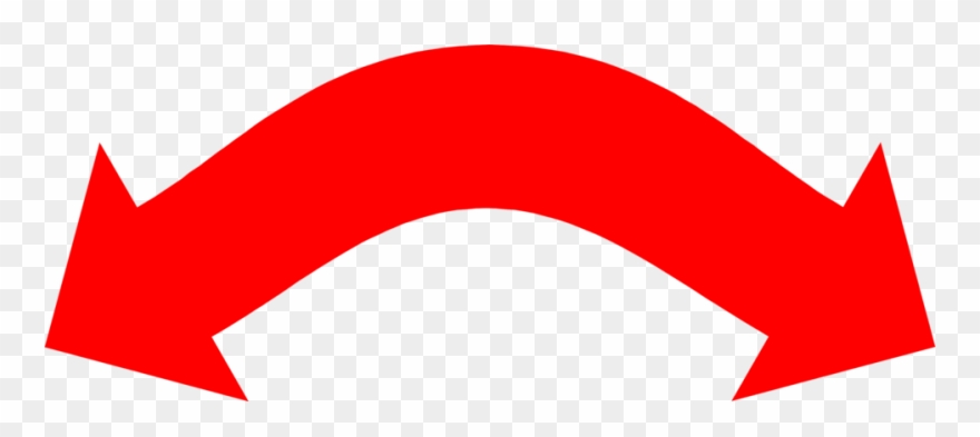 Two Way Arrow Clipart - Two Sided Curved Arrow - Png Download