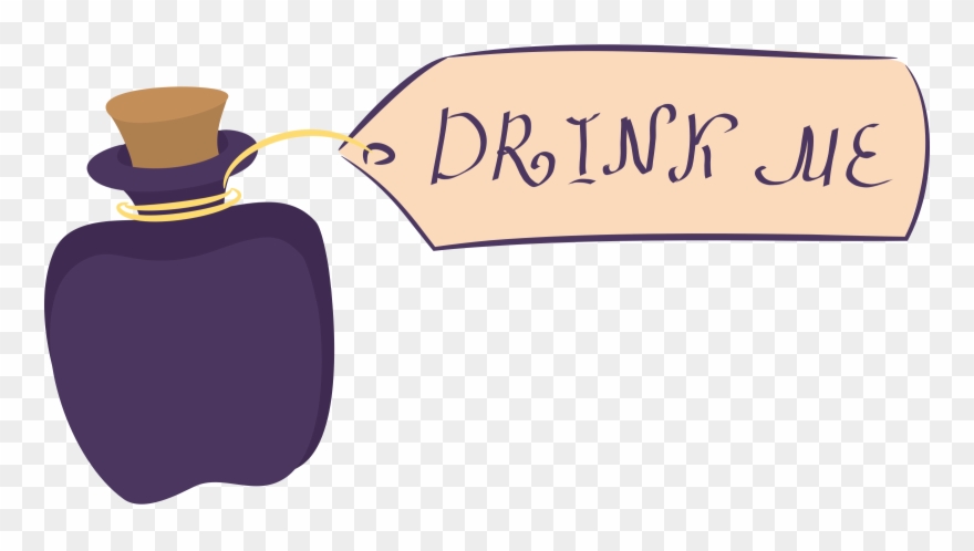 Clipart - Alice In Wonderland Drink Me Clip Art - Png Download