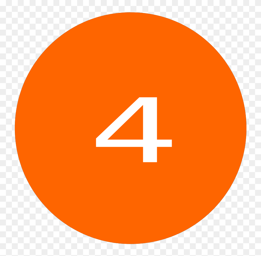 Number One Clip Art - Circle - Png Download