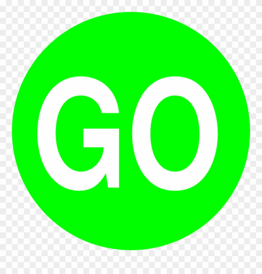 Inside A Circle Clip Clip Free Stock - Green Go Sign Circle - Png Download