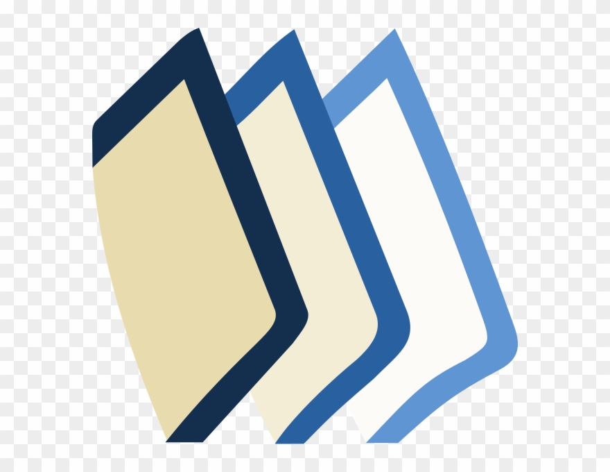 Wikibooks Simple Book Blue Beige - Wikibooks Logo Clipart