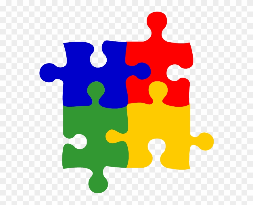 Colors - Puzzle Green Yellow Red Blue Clipart