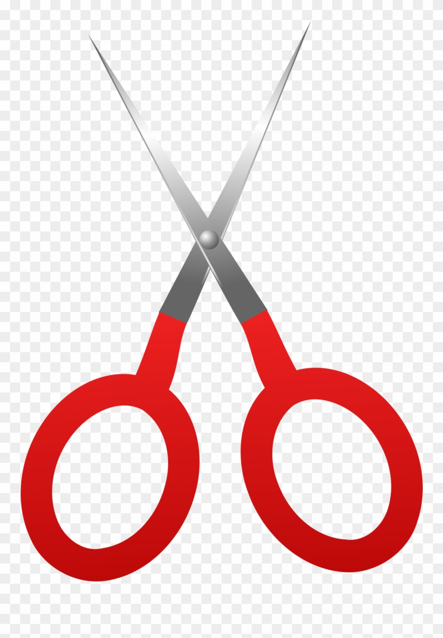Scissors Clipart Cliparts And Others Art Inspiration - Tesoura Vermelha De Cabelo Png Transparent Png