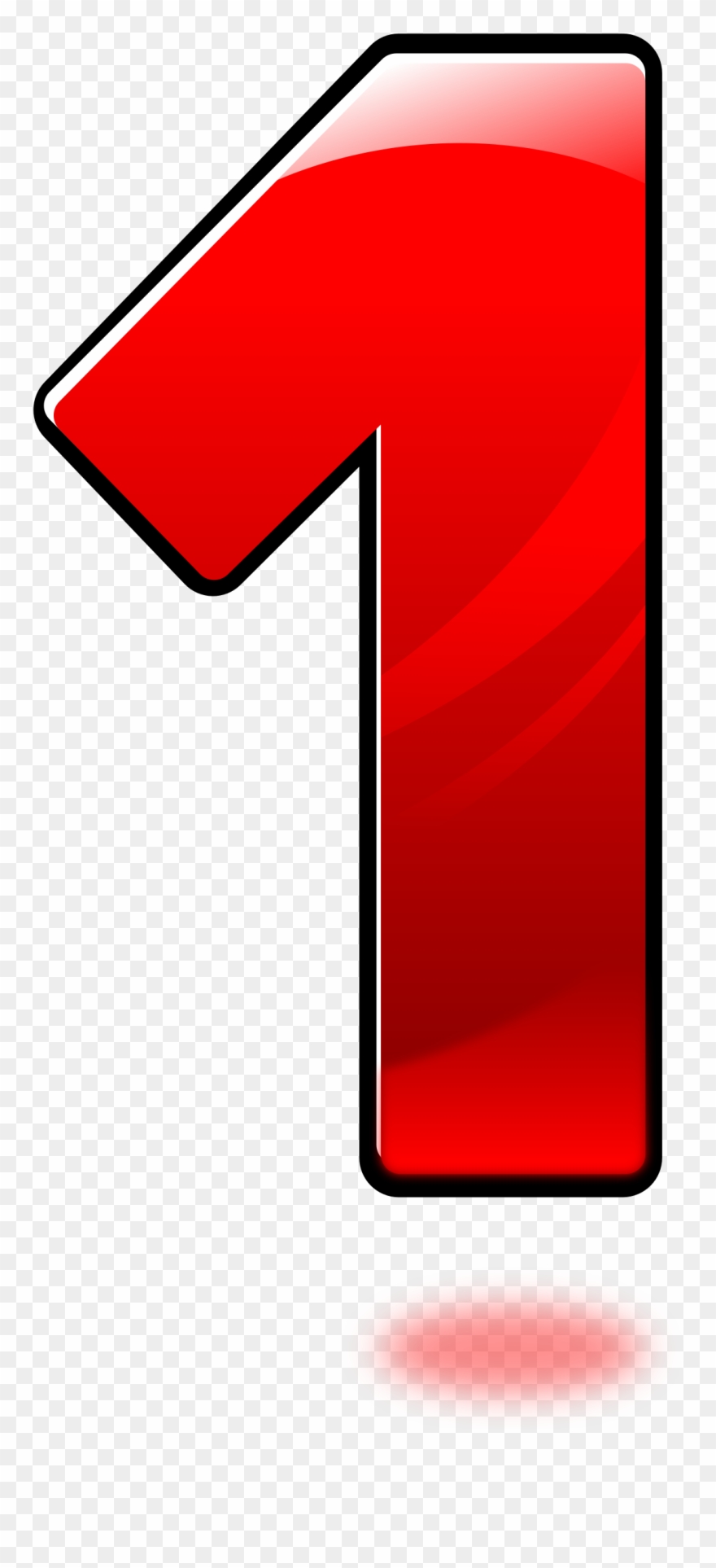 Clipart - Transparent Background Number 1 Clipart - Png Download