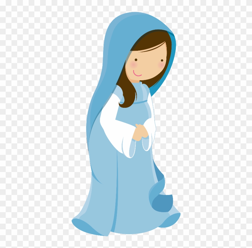 Scrap - Mary Nativity Clip Art - Png Download