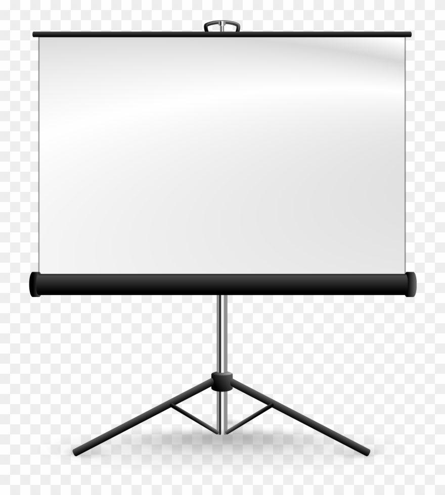 Computer Screen Clipart - Projector Screen Png Vector Transparent Png