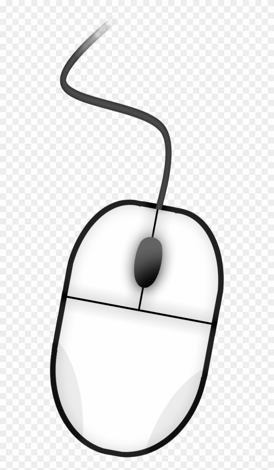 Computer Mouse Clip Art - Computer Mouse Clip Art Black And White - Png Download