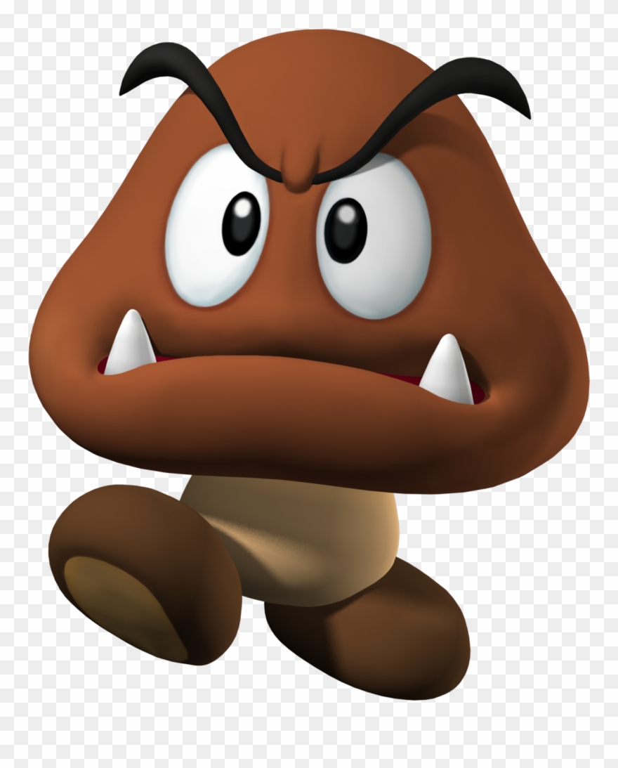 Top 10 Most Important Mario Characters - Mario Goomba Clipart