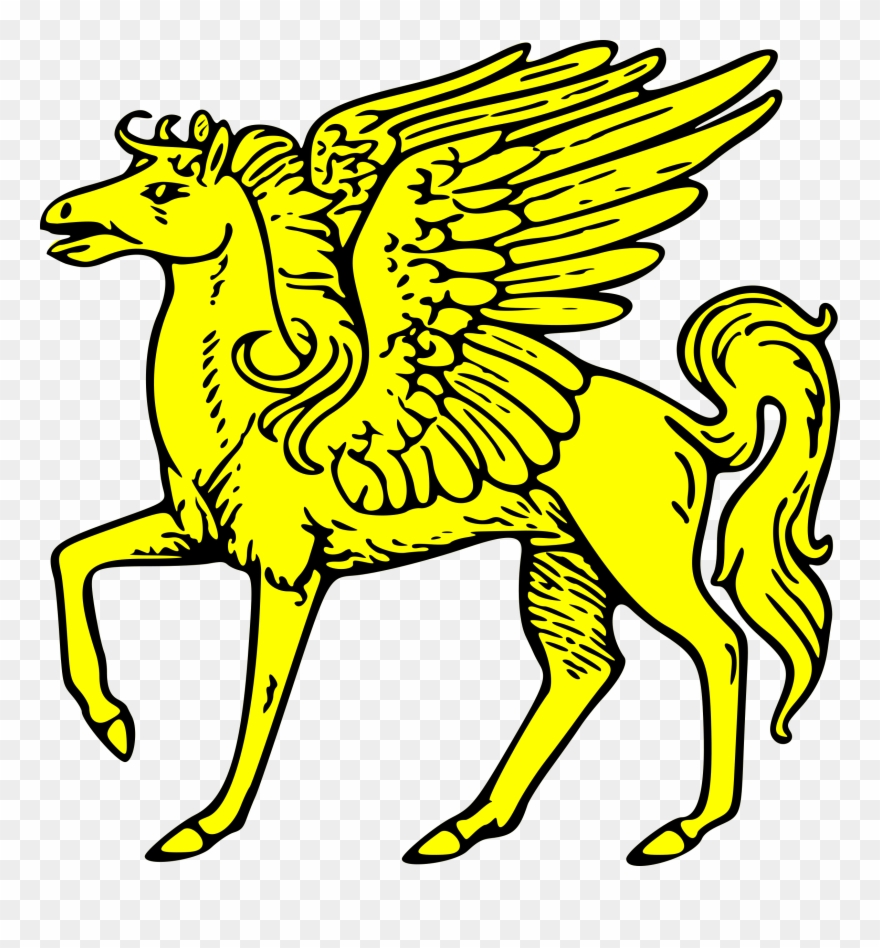 Pegasus Clipart Clip Art - Coat Of Arms Animals Png Transparent Png