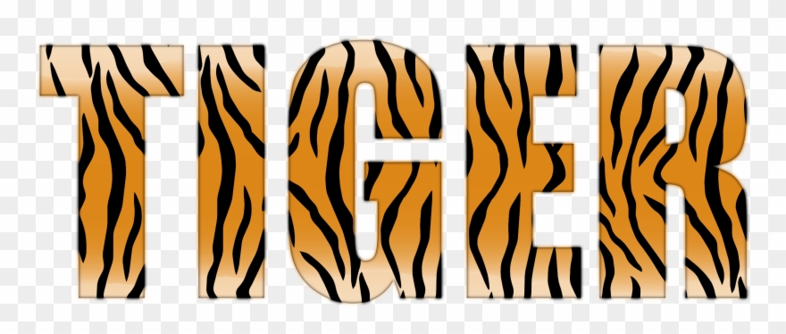 Tiiger Clipart Word - Clip Art Tigers - Png Download