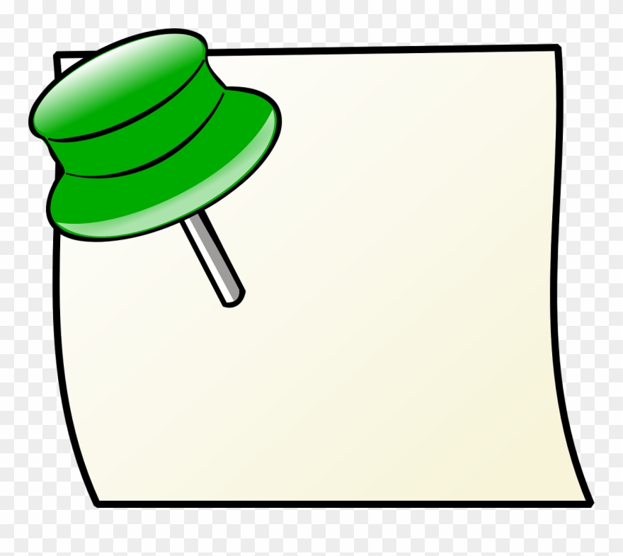 Free Photo Blank Sheet Paper Write Pin - Pin Clip Art - Png Download