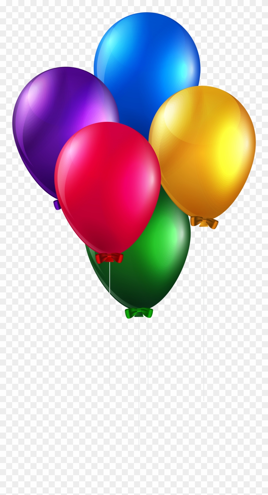 View Full Size - Birthday Balloons Clipart No Background - Png Download