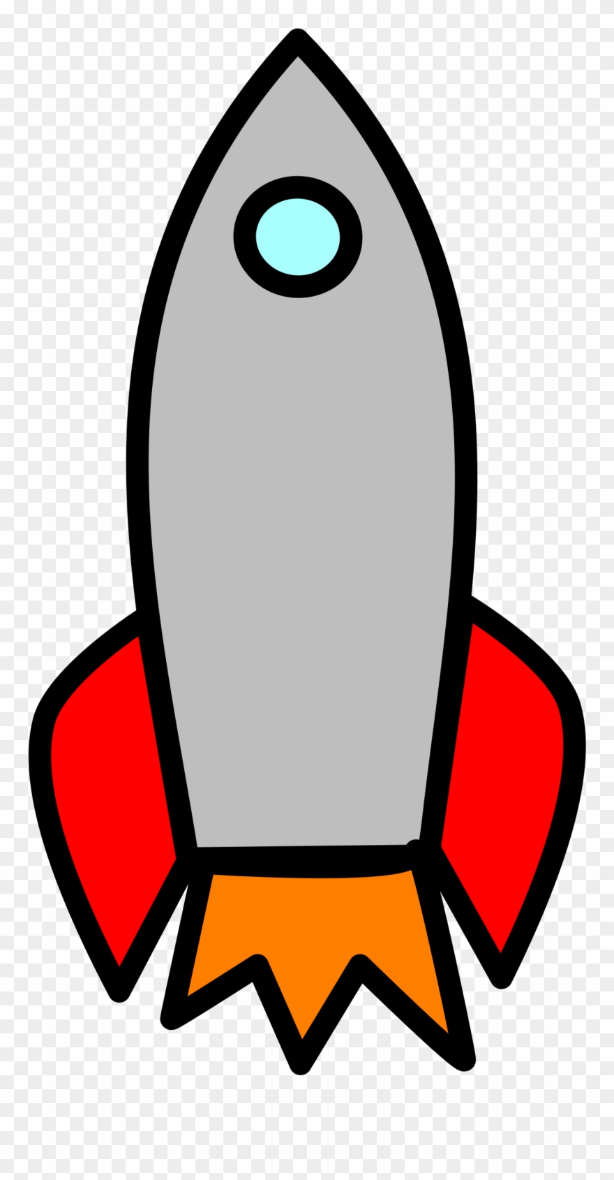 Big Image - Rocket With Window Clipart