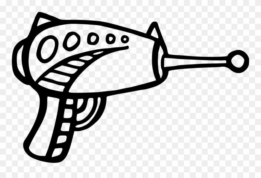 Available Image Sizes - Ray Gun Clipart - Png Download