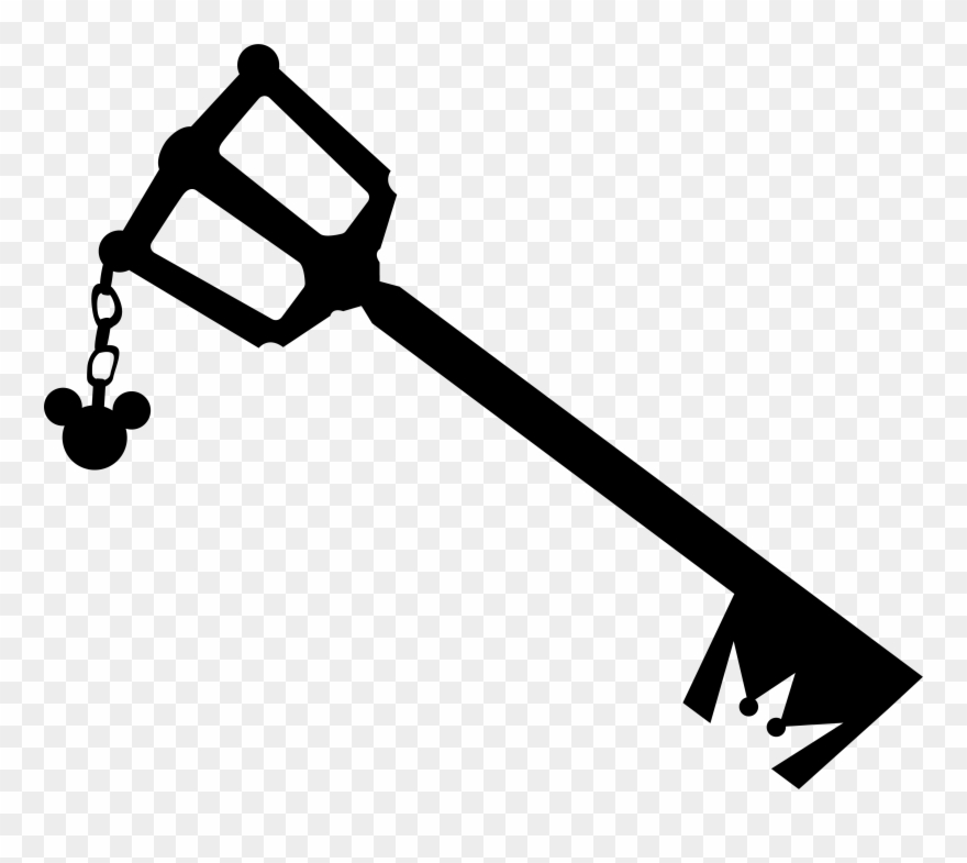 A Kingdom Key Silhouette [media] - Kingdom Hearts Keyblade Silhouette Clipart