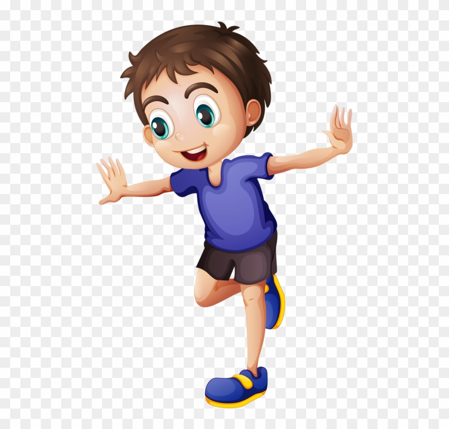 Sports Number 1 Cliparts - Standing On One Foot Clipart - Png Download
