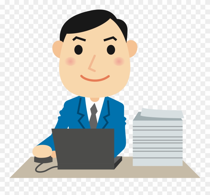 Male User Big Image - Computer User Clipart