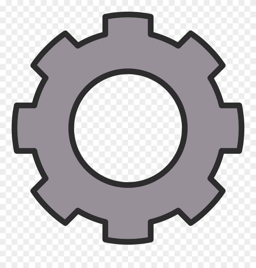 Gear Clip Art At Cog Clipart Png Download 82743 Pinclipart