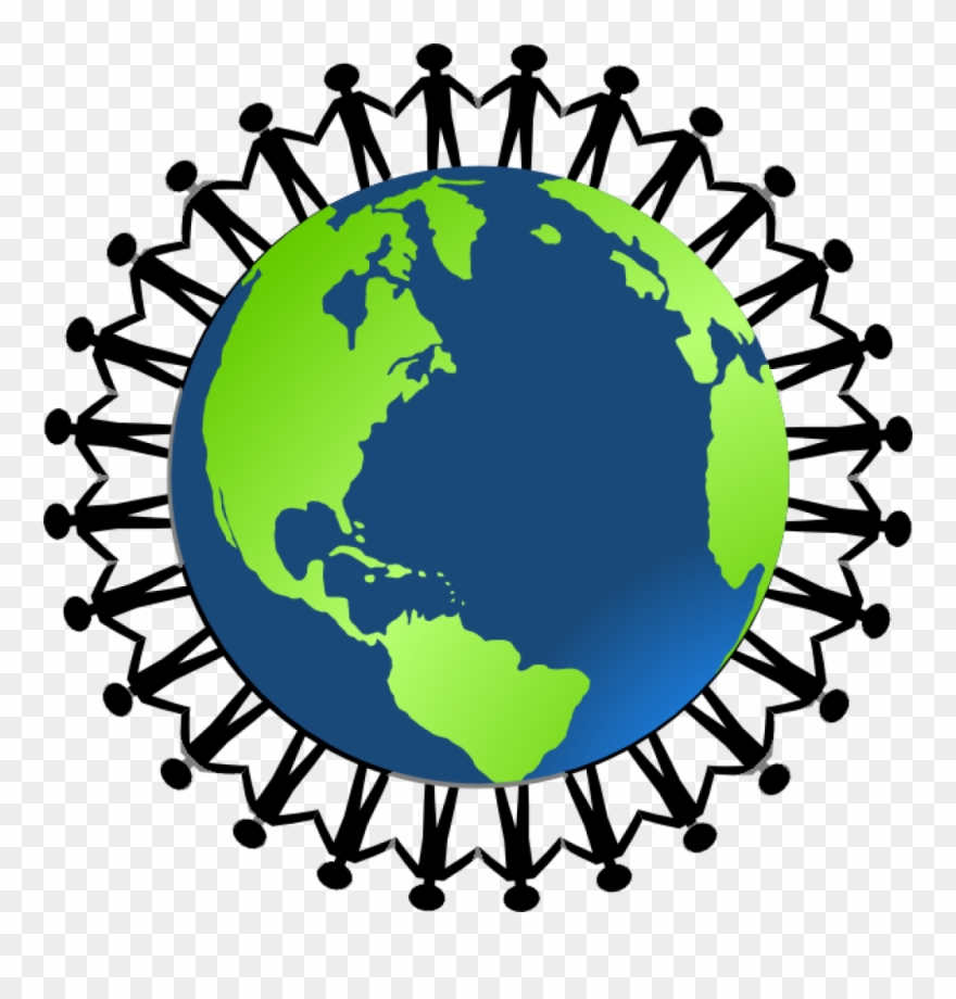 Clipart Globe Computer - Ring Around The World - Png Download