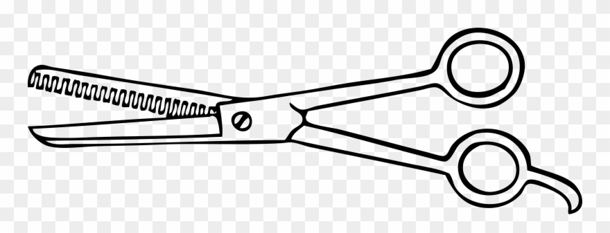 Big Image - Barber Tools Clipart Black And White - Png Download