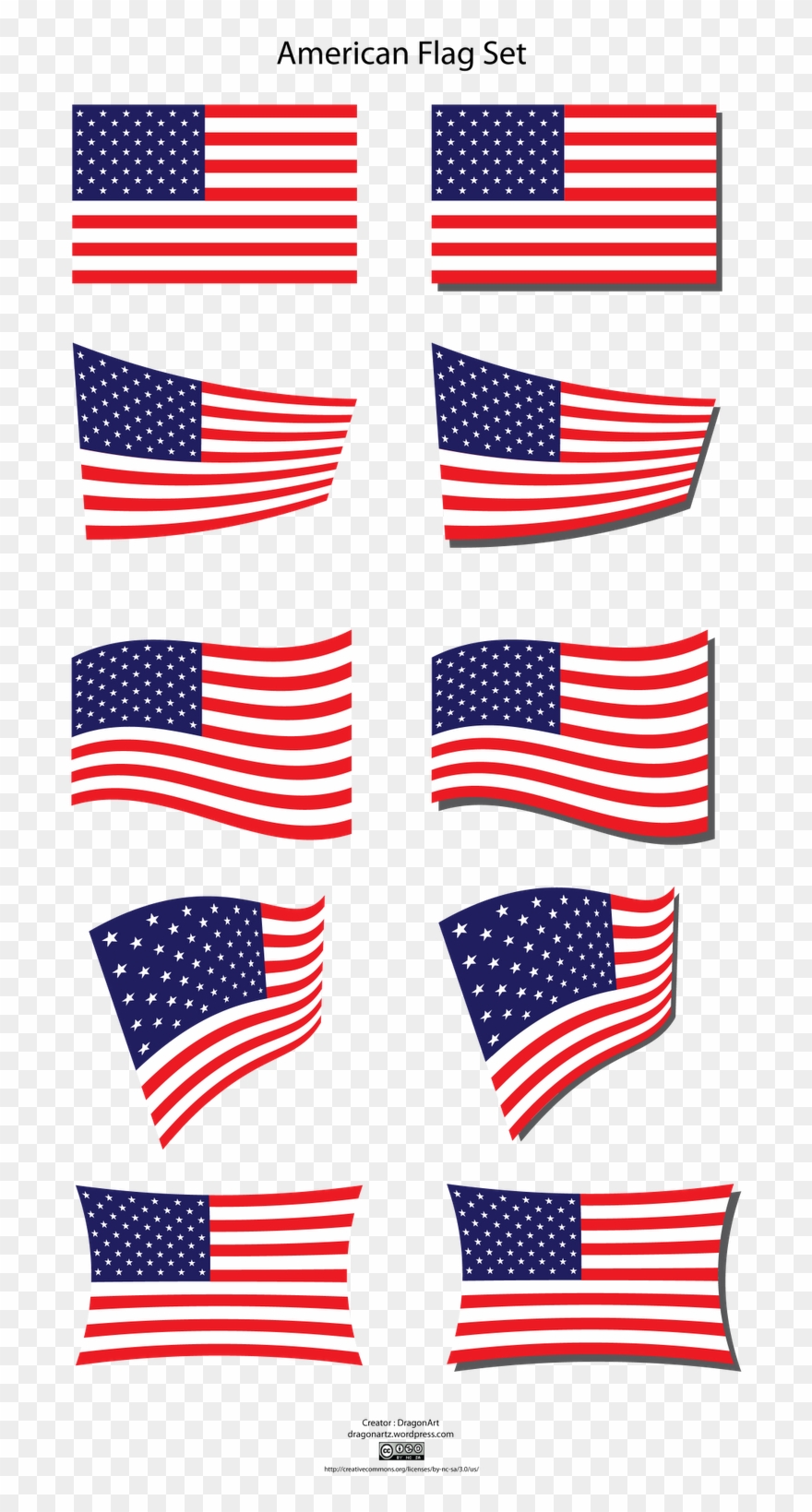 American Flag Clip Art To Download - Clip Art - Png Download