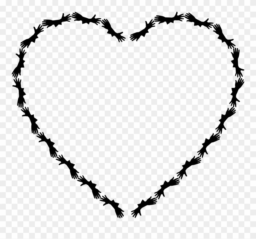 By Gdj - Black Heart Frame Clipart - Png Download