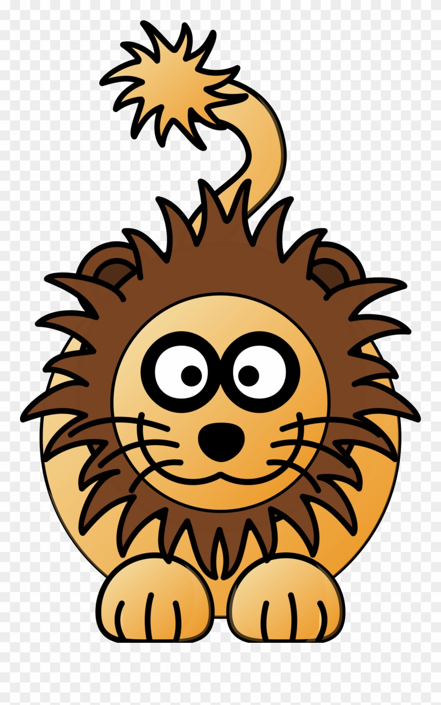 Lion Cartoon Drawing - Cartoon Lion Clker Clipart
