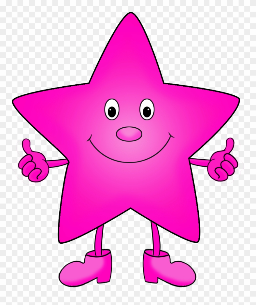 Purple Star Cartoon Clip Art - Purple Star Clipart - Png Download