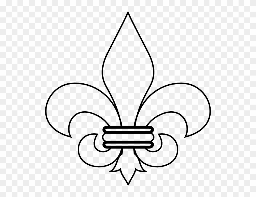 Fleur De Lis Fleur Di Lis Clip Art - White Fleur De Lis Clipart - Png Download