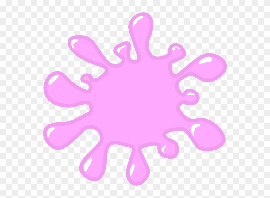 Slime Light Pink Clip Art At Vector Clip Art - Yellow Colour Splash Png Transparent Png