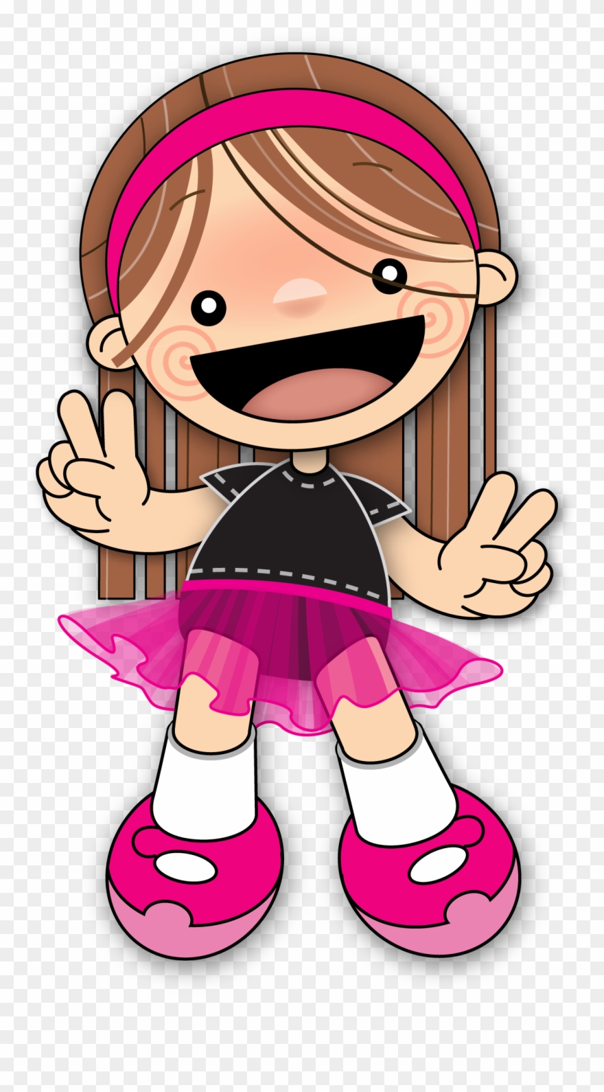 Girl Clipart, Clip Art, Primary Lessons, Searching, - Niños Chapulines - Png Download