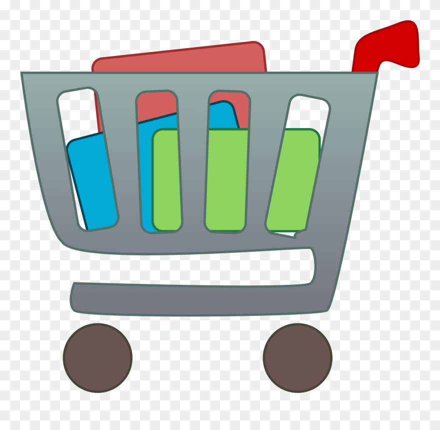 Free To Use Public Domain Shopping Clip Art - Items In A Shopping Cart - Png Download
