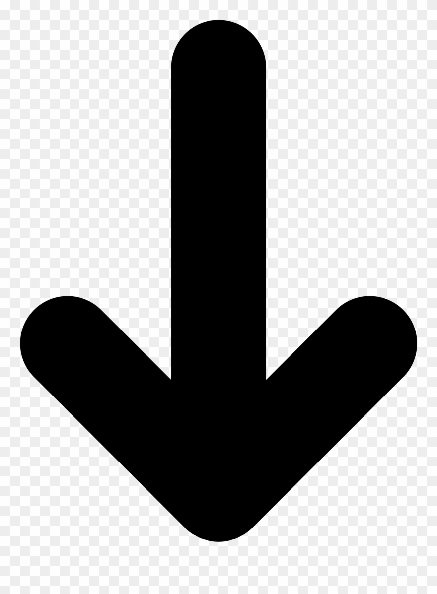 F Clip Art - Flecha Apuntando Hacia Abajo - Png Download