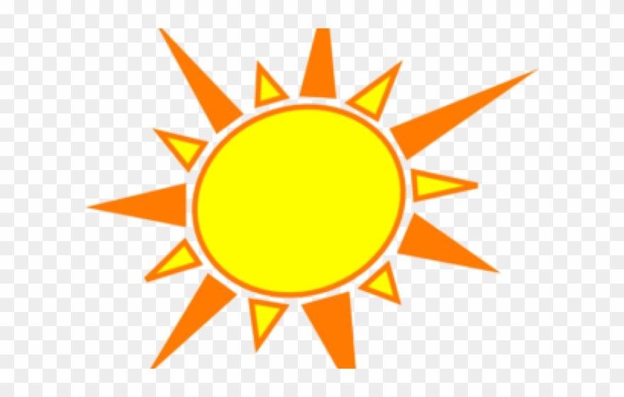 Yellow And Orange Sun Clipart