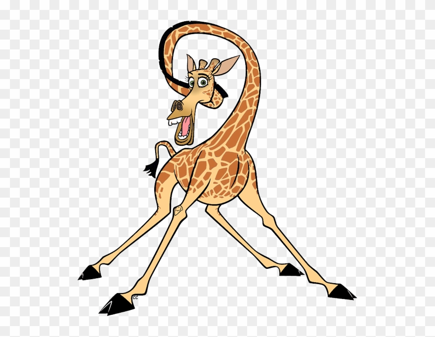 About - Giraffe From Madagascar Coloring Page Clipart