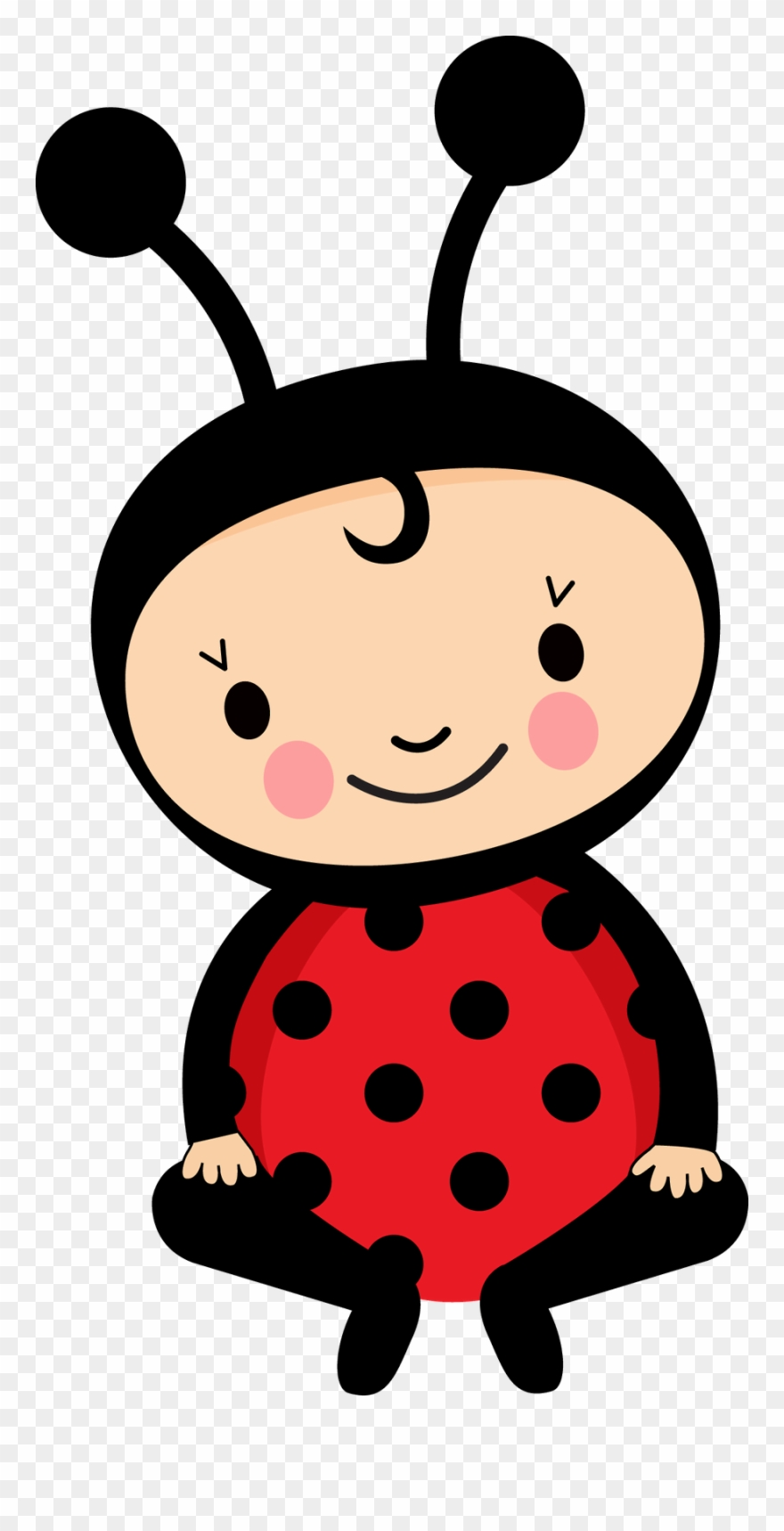 Abelhinhas - Minus - Ladybug Baby Shower Clip Art - Png Download