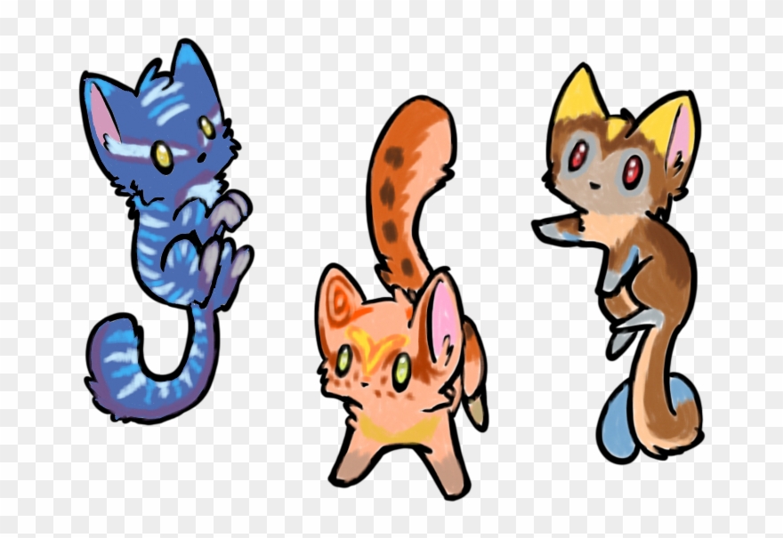 Walking With Dinosaurs Kittens By Creepy Stag Waffle - Nyan Cat Drawing Clipart