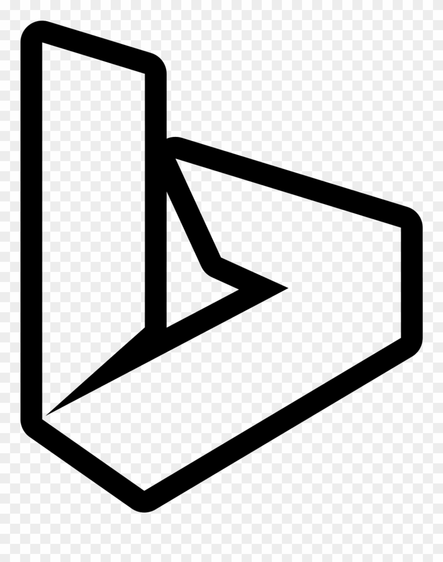 This Is A Picture Of The Bing Symbol - Icon Clipart