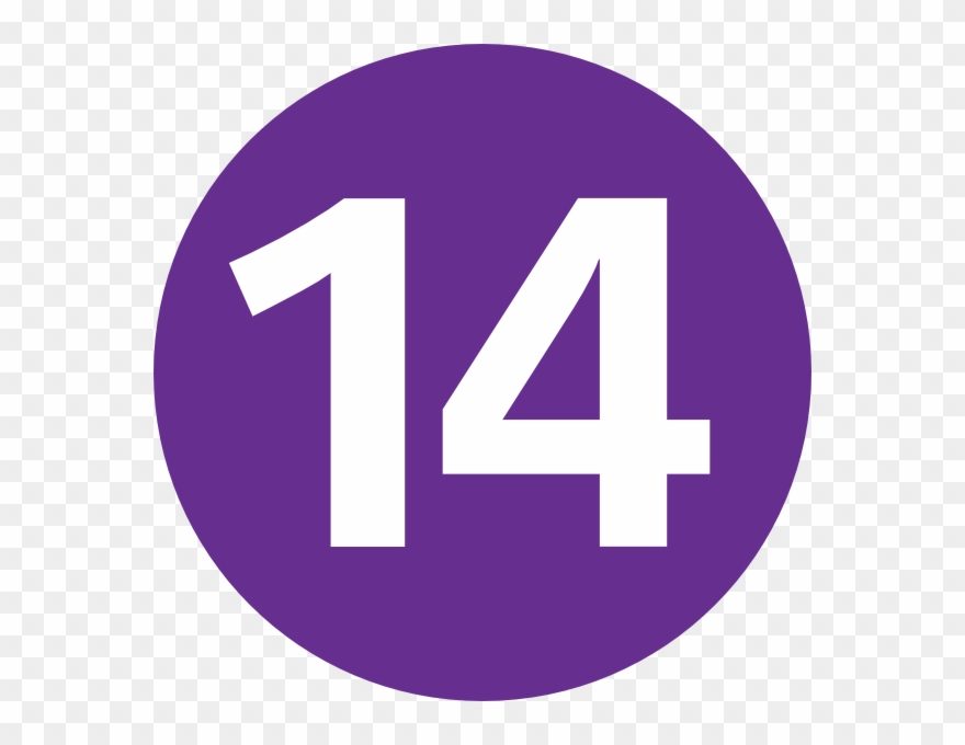 Free Vector Paris Subway Clip Art - Metro 14 Logo - Png Download