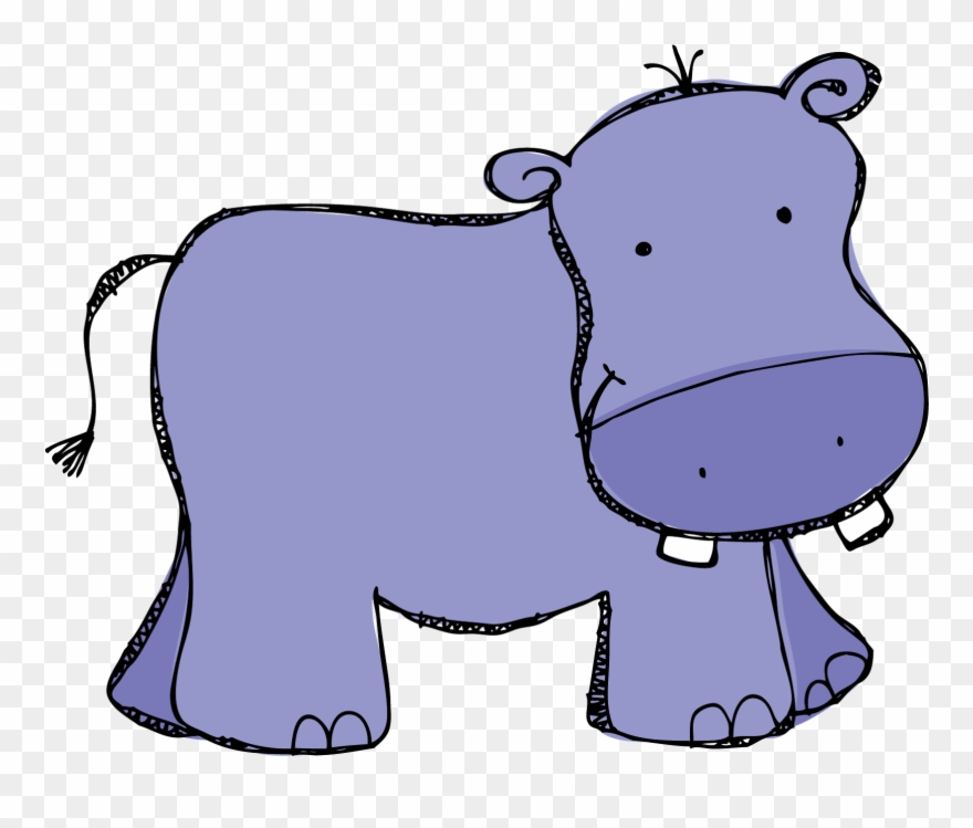 Image Of Baby Hippo Clipart 7 Clip Art Hippo Clipartoons - Clip Art Hippo - Png Download