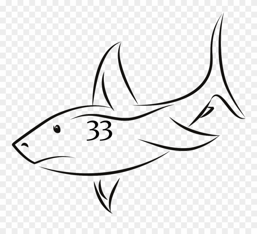 Similiar Shark Fin Drawing Cool Design Keywords Clip - Cool Drawing A Shark - Png Download