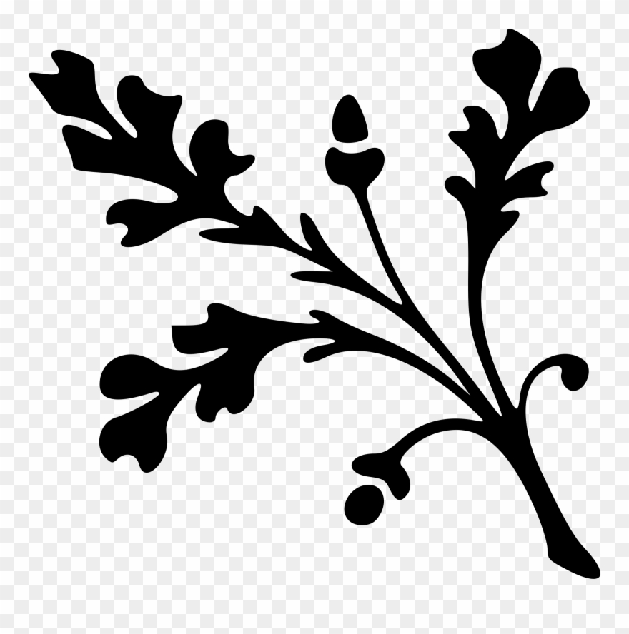 High Quality, Easy To Use, Free Support - Oak Leaf Clipart Black And White - Png Download