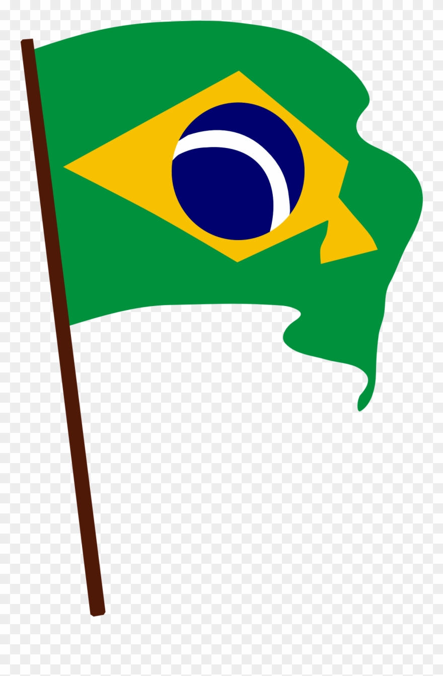 Brazil Flag Vector - Brazil Png Clipart