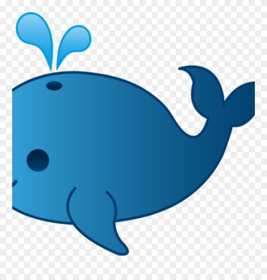 Blue Whale Clip Art Little Blue Whale Clip Art Free - Cartoon Drawing Whale Cute - Png Download