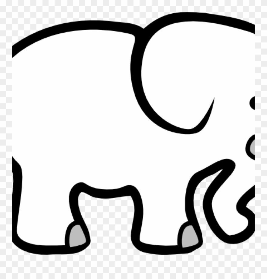 Elephant Clipart Black And White Elephant Clip Art - Christmas Tshirts White Elephant Christmas Party - Png Download