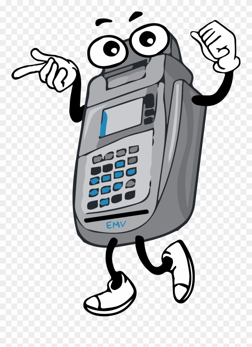 Credit Clipart Eftpos - Credit Card Machine Cartoon - Png Download