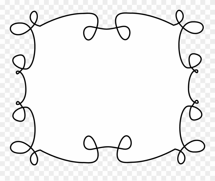 Very Curly Wide Frame - Figurative Language Student Poster Clipart